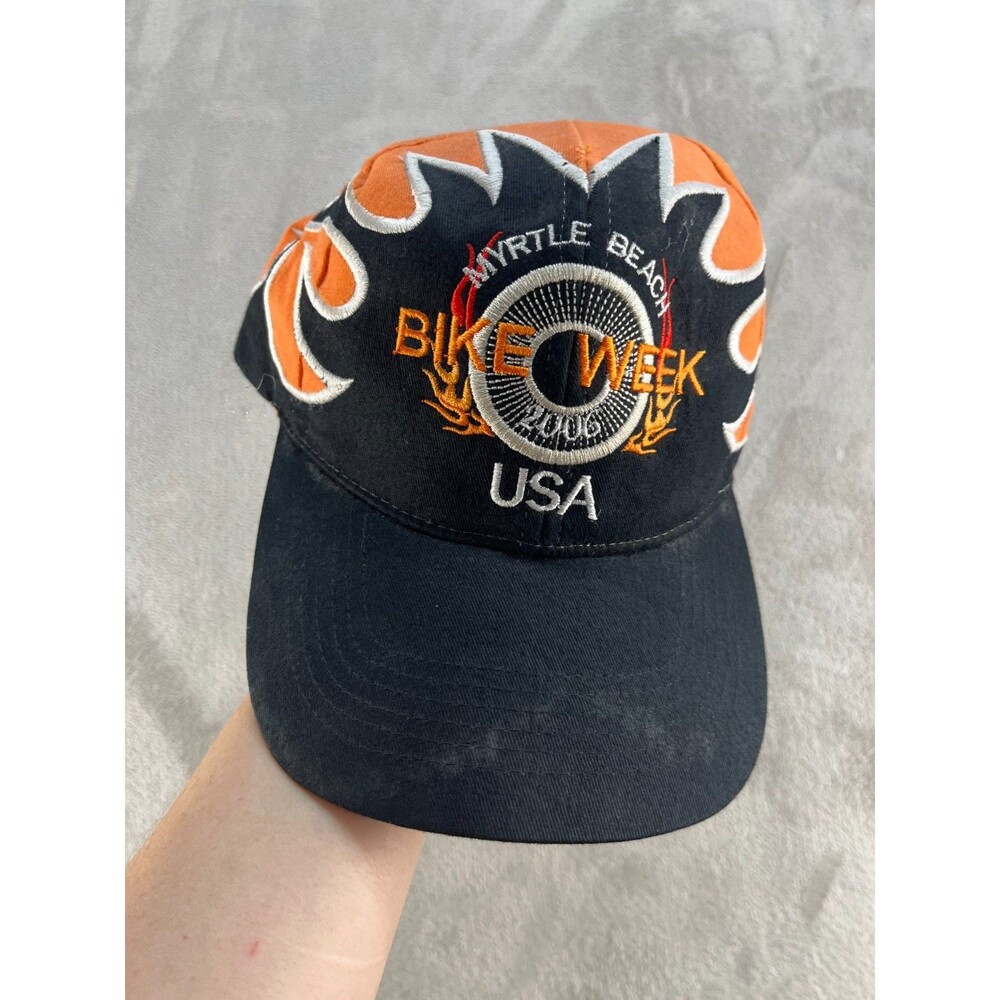 2006 Bike Week 2006 Annual Myrtle Beach Hat black/Orange Adjustable